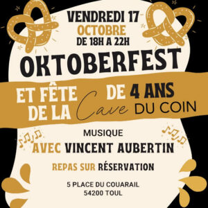 Repas Oktoberfest - Cloitre du Couarail - 17 octobre 2025 - à partir de 18h